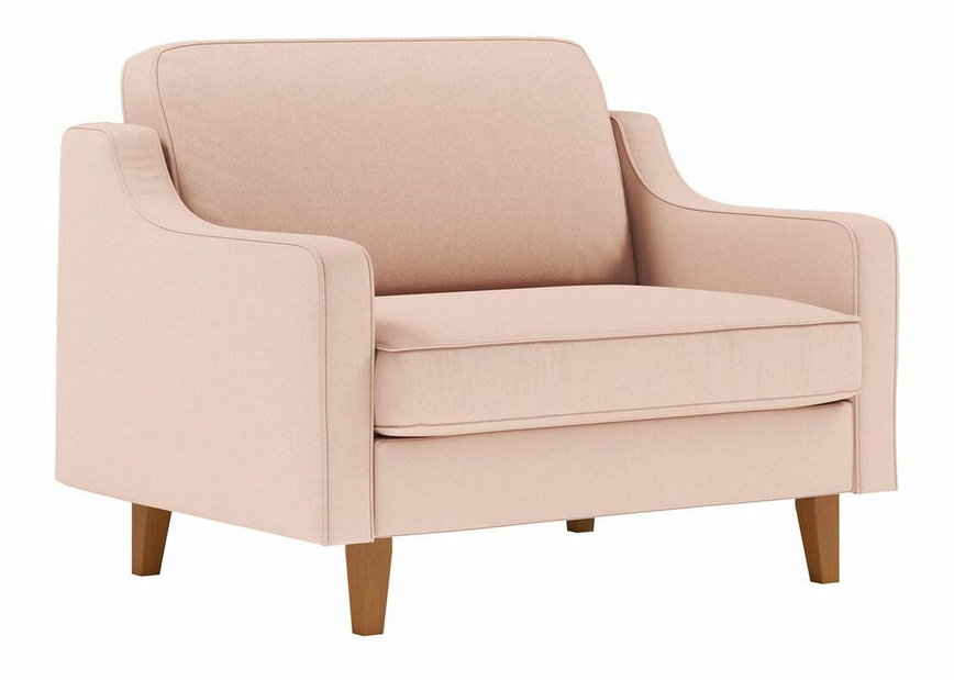 Kreslo Robia L (lososová + orech)