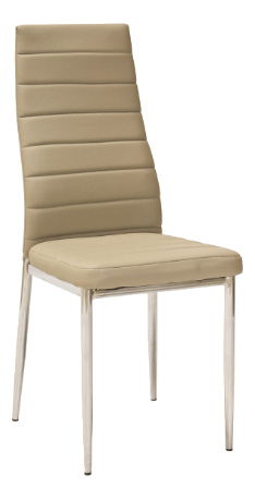 Scaun de sufragerie Harold (Bej + Cromat)