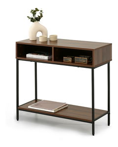 Konzolasztal Frey (dió + fekete)