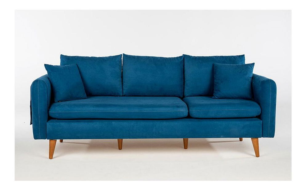 Set canapea fotoliu Sanfrisco TKM (Albastru închis)