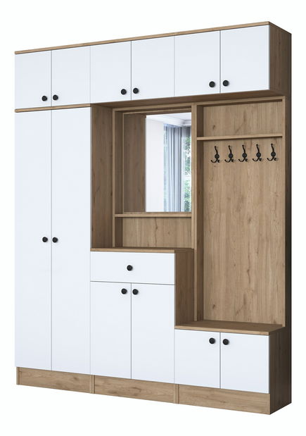 Predsoblje Emily 1 (orah + bijela)