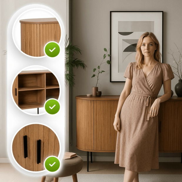 Ormarić Trisha 180 (hrast) 