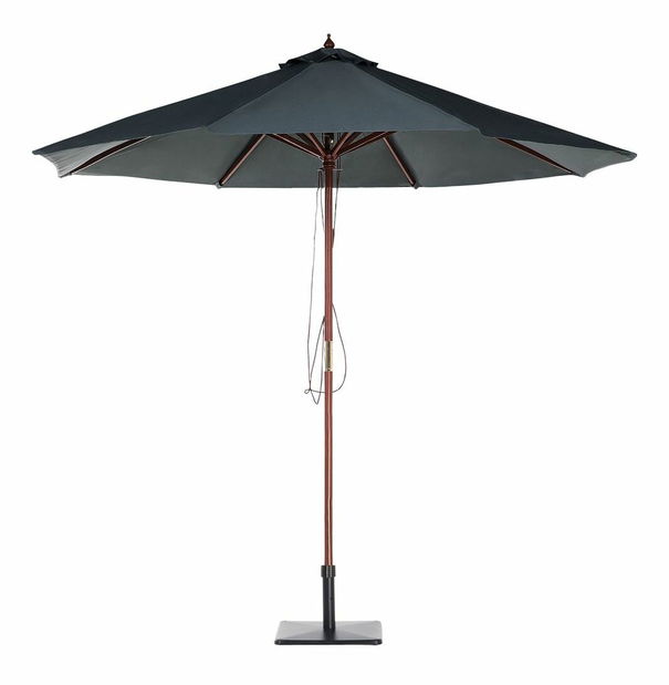 Kerti napernyő 270 cm TRATORIA II (fa) (sötétszürke)