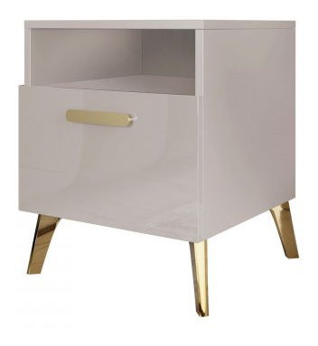 Noptieră Rostasi 1SZ (cașmir lesklý + auriu) *vânzare stoc