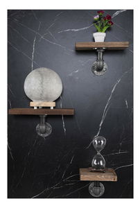 Set polica (3 kom.) Nenanu 22 (orah + crna)