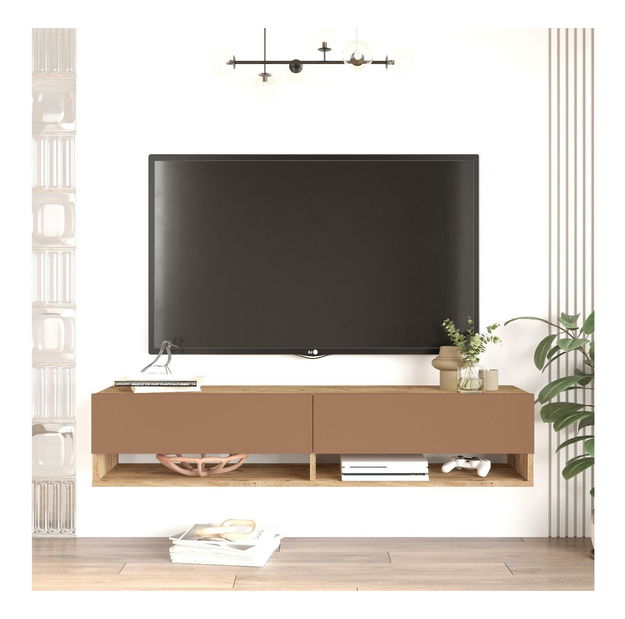 TV asztal/Szekrény France 11 (atlanti fenyő + tégla) 