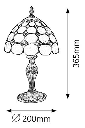 Stolna lampa Marvel 8072 (brončana + više boja)