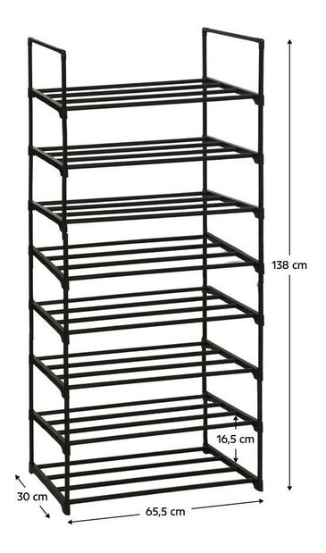 Cipőtároló Letargo (fekete)