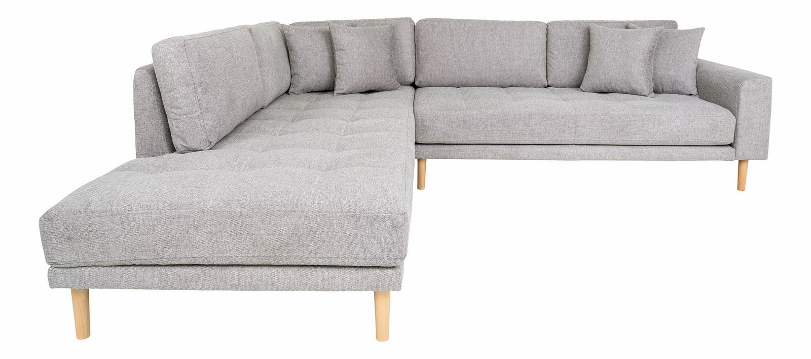 Rohová sedacia súprava (L) Lvaveriaora L (svetlosivá)