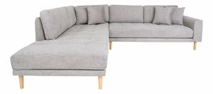Rohová sedacia súprava (L) Lvaveriaora L (svetlosivá)