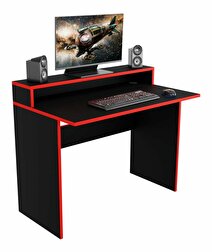 Masă PC gaming Adapt (Negru + Roșu) (fără iluminat)