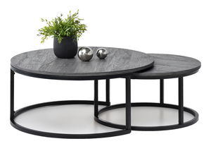 Konferenčný stolík Kolja Zest Xl (sivá + čierna)