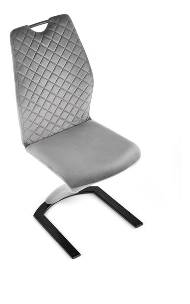 Scaun de sufragerie Kerga (gri + negru)