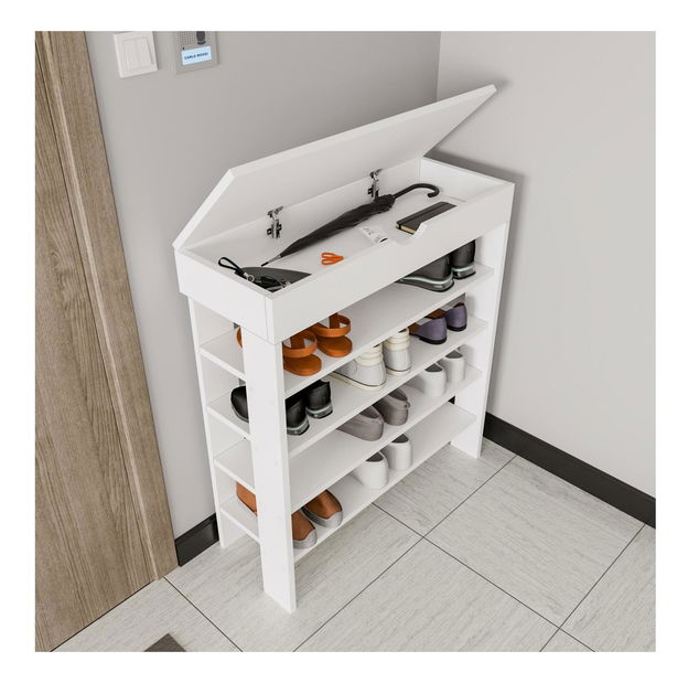 Cipőtároló (cipősszekrény) Ronal (fehér)