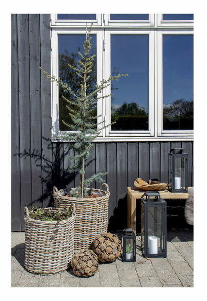 2 db-os fonott virágcserép szett Ivelina (barna)