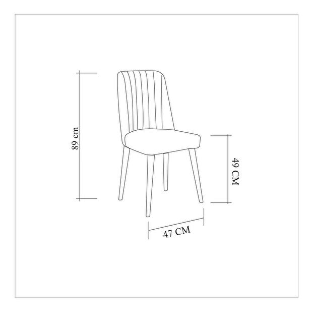 Jedálenská stolička Nitesu 1 (biela + antracit) 
