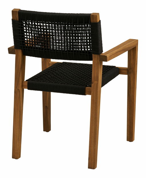 Záhradná stolička Annina (prírodná + čierna)