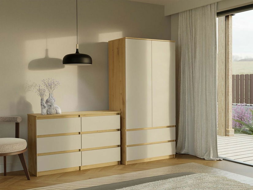 Komoda Musecalo 6 120 (antracit + kašmír)