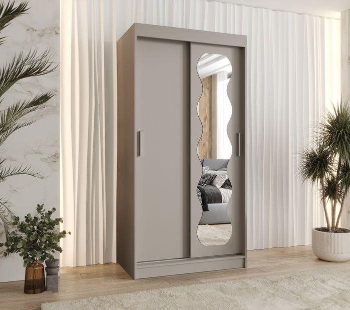 Šatníková skriňa 100 cm Spock (kašmír)