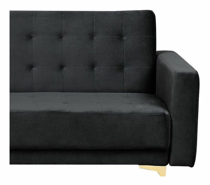 Colțar cu taburete Aberde (negru) (D)