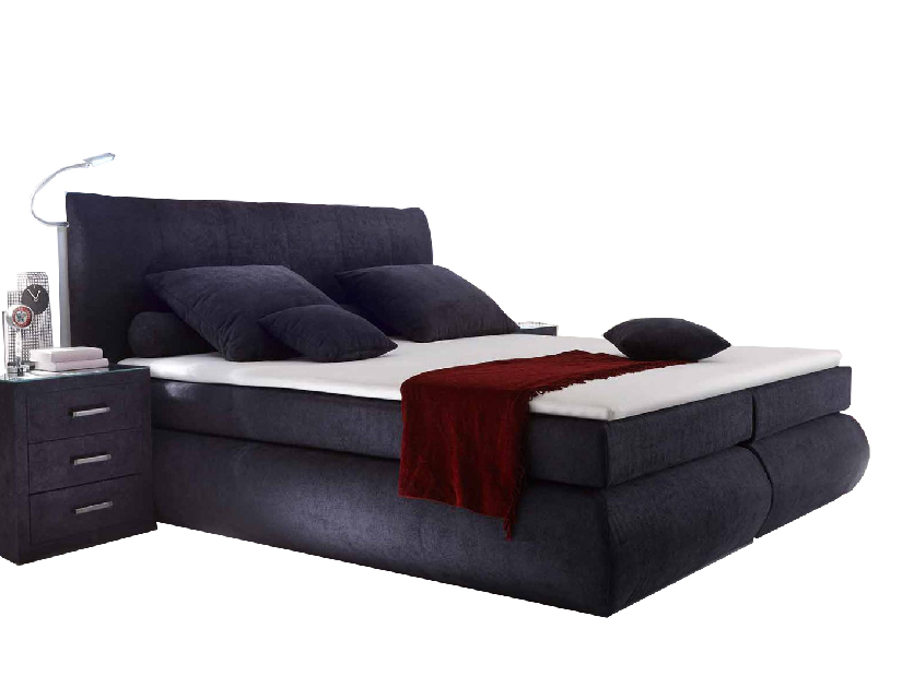 Pat matrimonial Boxspring 180 cm Como (cu saltele)