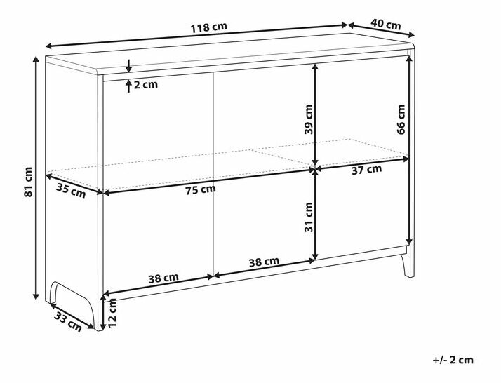 Skrinka MEDRO (MDF) (sivé drevo)