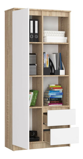 Raft Rehana (Stejar sonoma + Alb)