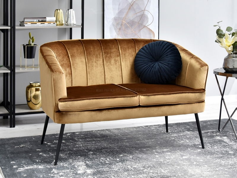 Sofa Etimee S (zlatna + zlatna)