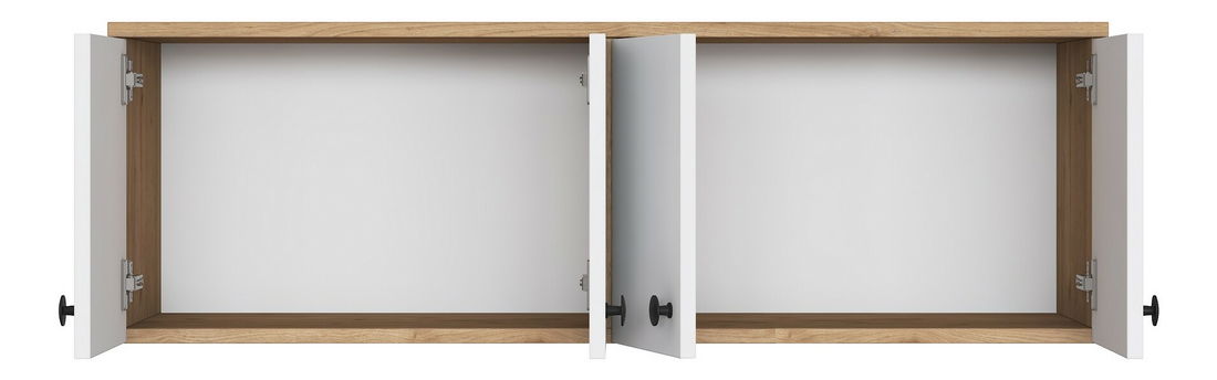 Dulap superior de bucătărie Eano (nuc + alb)