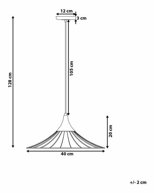 Függő lámpa Giano (fekete)