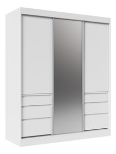 Dulap de haine Hairy 180 (Alb)