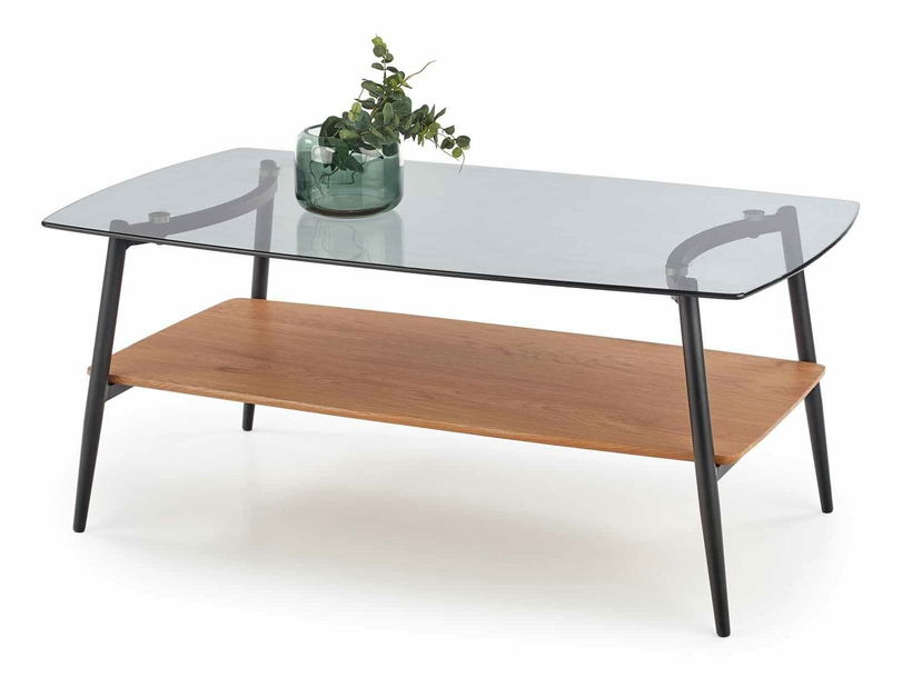 Masă de cafea Anitra (stejar auriu + negru)