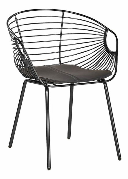 Set 2 ks. jedálenských stoličiek HABIR (čierna)