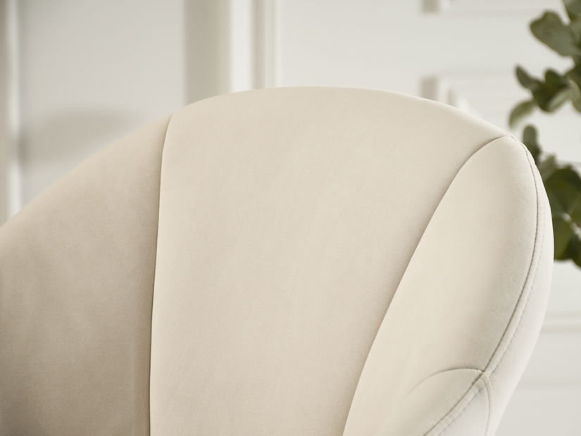 Jedálenská stolička Destete (krémová + dub)