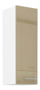 Horná kuchynská skrinka Lavera 30 G-90 1F (korpus: biela + front: lesk cappucino)