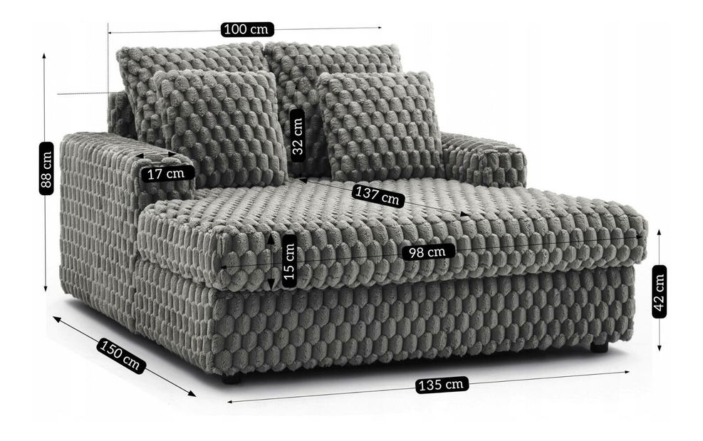 Fotoliu Kasparov (gri) 