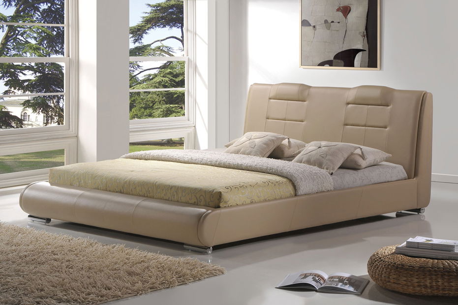 Pat matrimonial 160 cm Merida și crem (cu somieră)