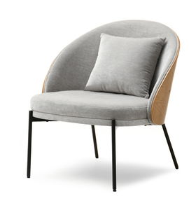 Dizajnové kreslo Antienos (sivá + čierna)