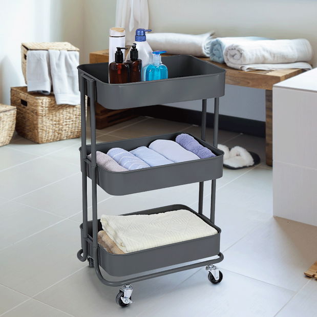 Măsuță pentru servire Ruelin (gri închis) 