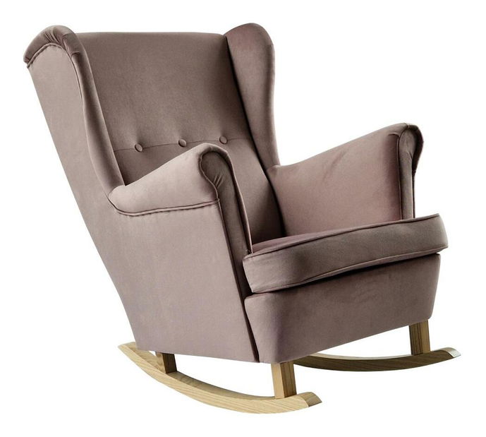 Fotoliu balansoar cu urechi Trasmitirle (roz + fag) 