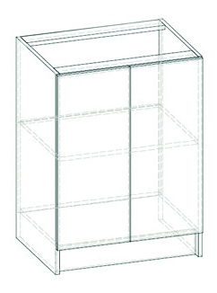 Donji kuhinjski ormarić Lenna LV 11 (sonoma tamna) 