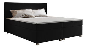 Bračni krevet Boxspring 140 cm Simon Comfort (crna) (s madracem, bez prostora za odlaganje)