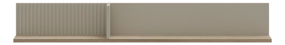 Raft de perete Demandaron (taupe + stejar silverjack) 