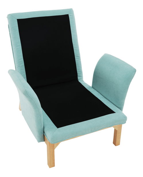 Fotoliu cu suport picioare Zintius (mentol)