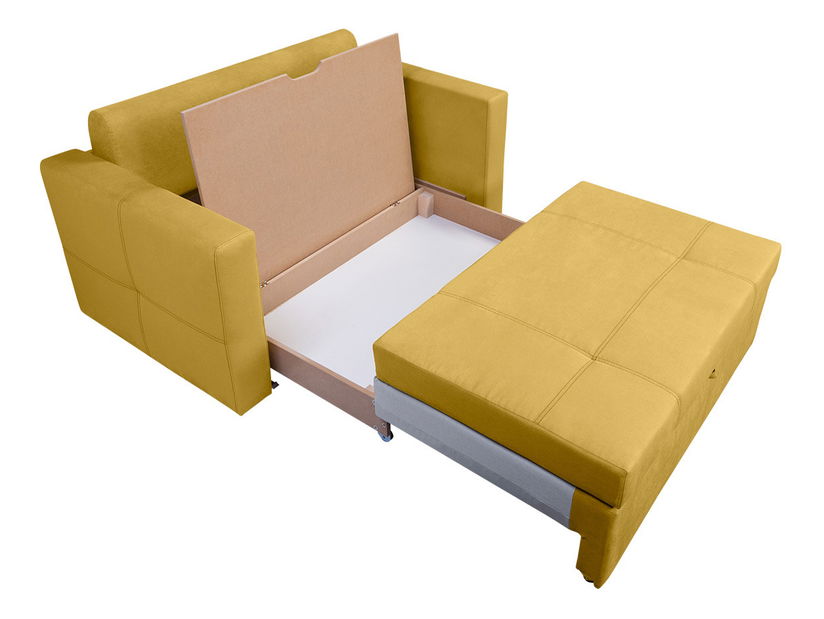 Pohovka dvojsedačka BRW Bunio 2FBK žltá