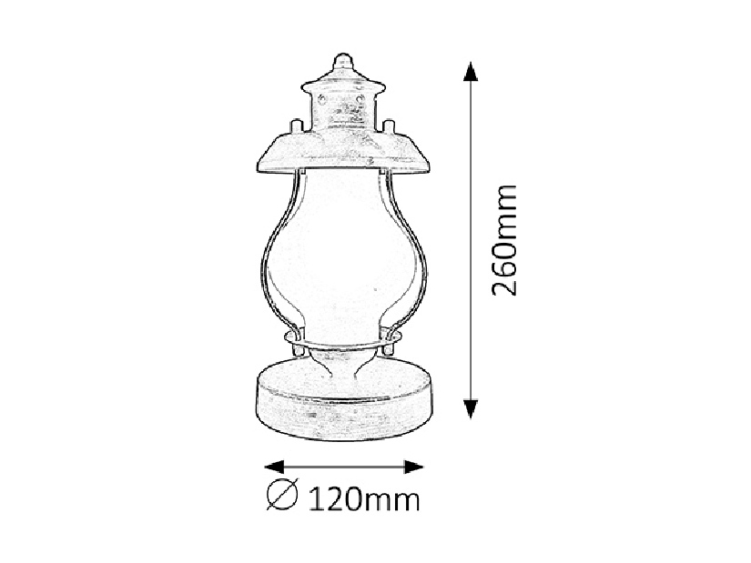 Stolová lampa Victorio 7346 (antická zlatá)