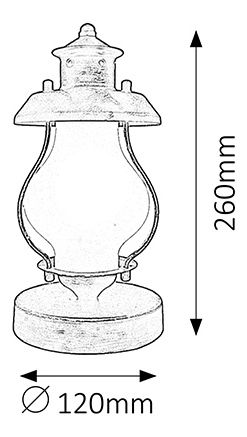 Asztali lámpa Victorio 7346 (antik arany)