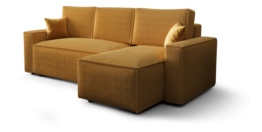 Rohová sedačka Umbral (žltá) (P) *výpredaj