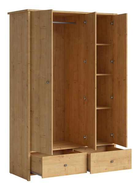 Šatníková skriňa BRW Porto SZF3D2S