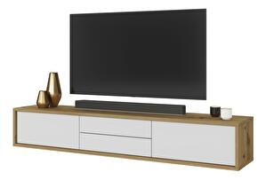 TV stolík Fiora 39 (dub artisan + biela)